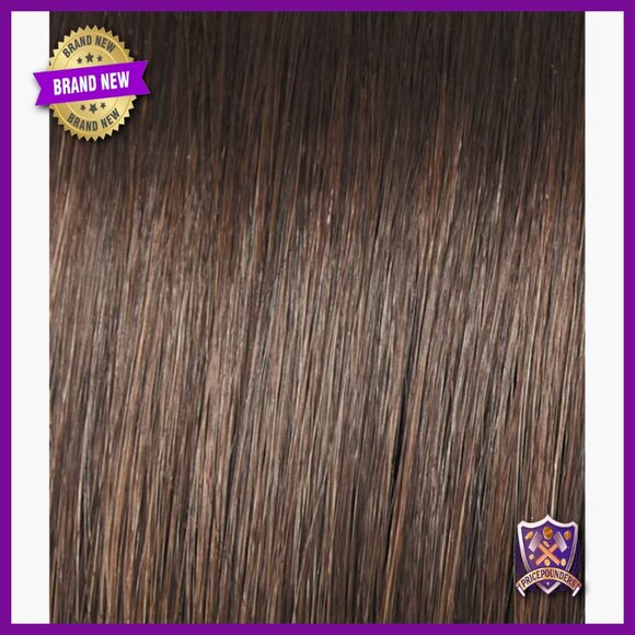 Chin-Length Modern Page Wig, Hand-Tied Synthetic, Monofilament Top main image 4